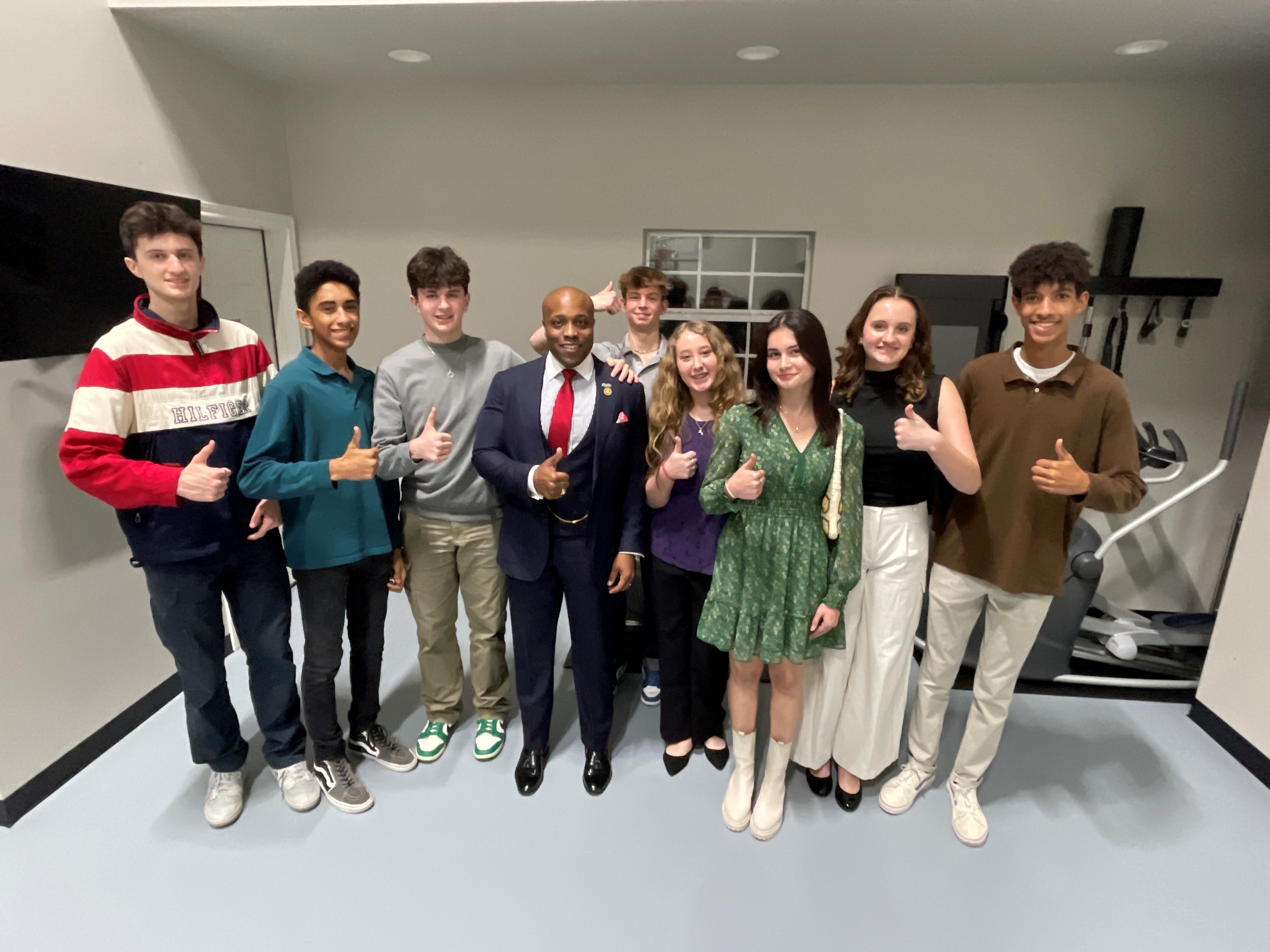 YAF Houston students at a social gathering