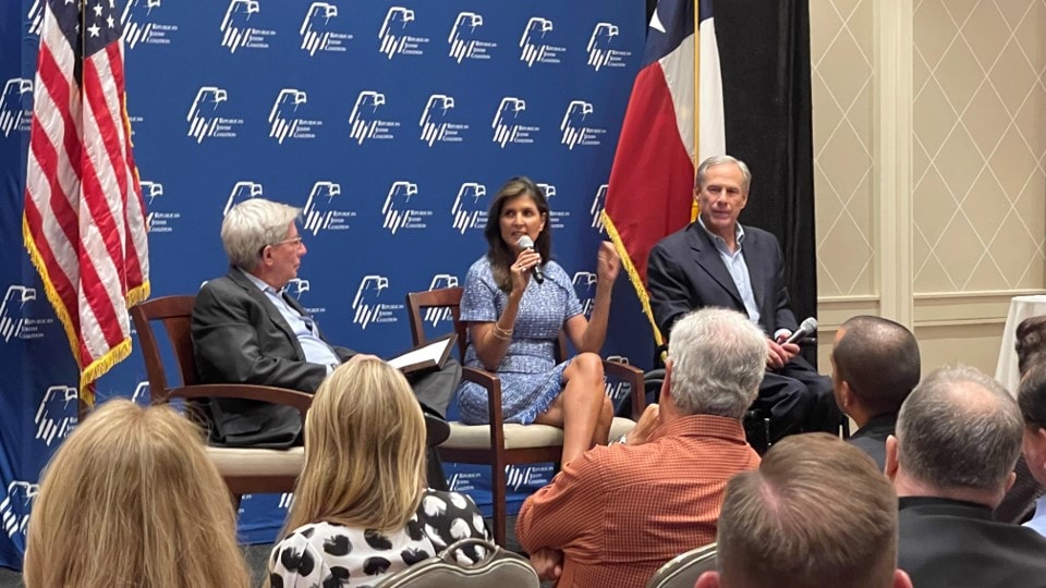 Panel discussion at a Republican Jewish Coalition event with YAF Houston students